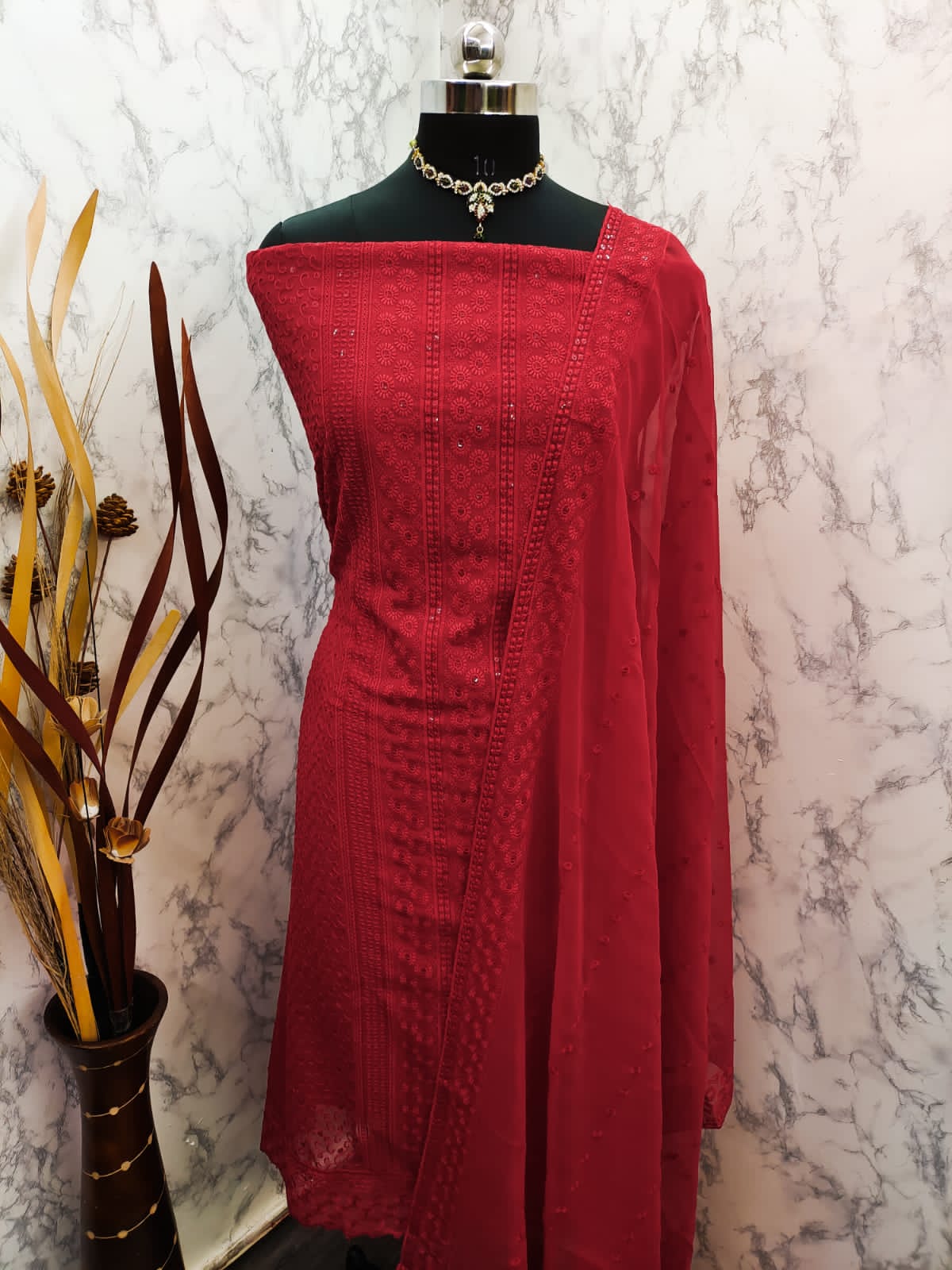 Nidhi Suits 501 Fancy Ethnic Wear Georgette Designer Dress Material Collection